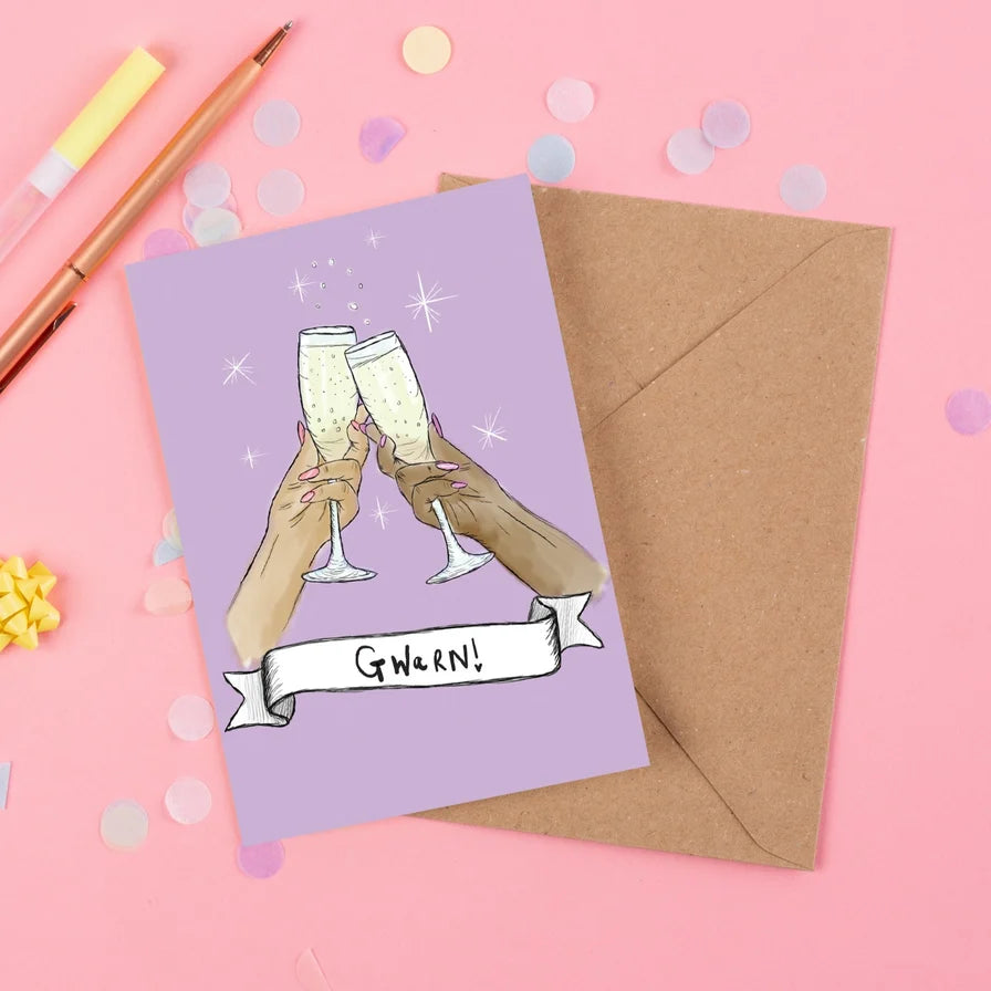 KitsCH Noir Gwarn! Greeting Card