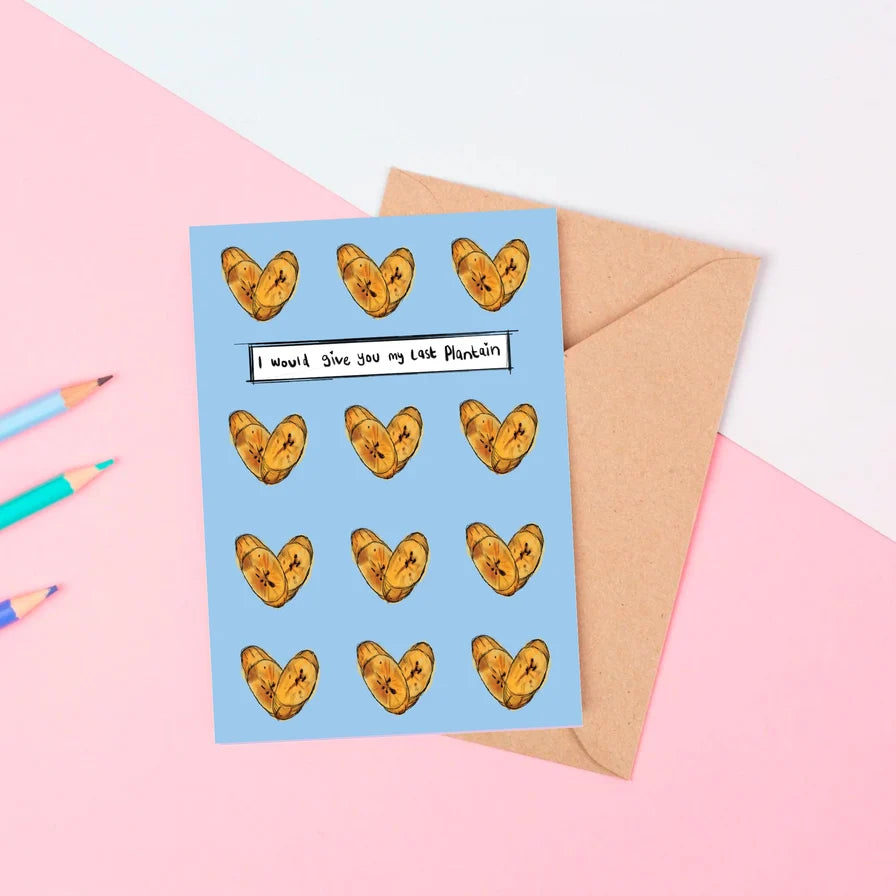 KitsCH Noir Last Plantain Greeting Card